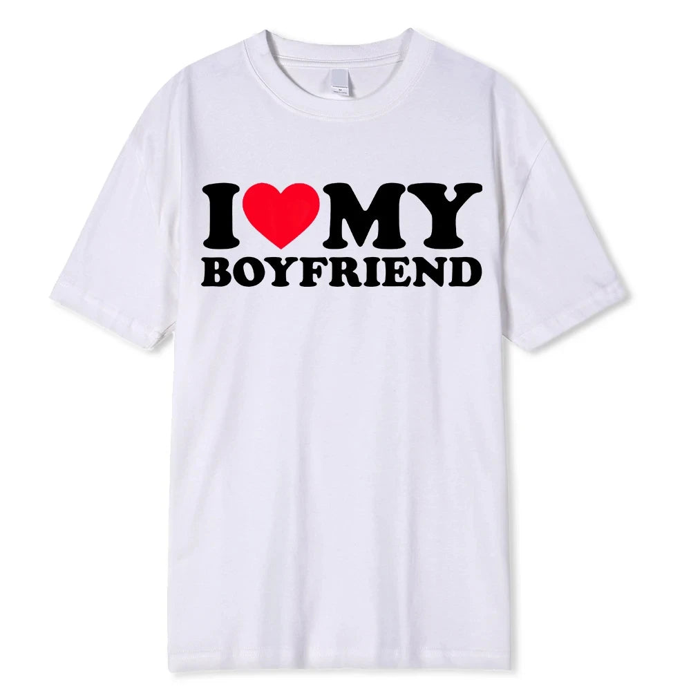 I Love My Boyfriend'S Clothes I Love My Girlfriend'S Printed Men so Please Stay Away from My Fun BF GF Quotes Couple T-Shirts